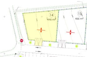 Terrain constructible en lotissement