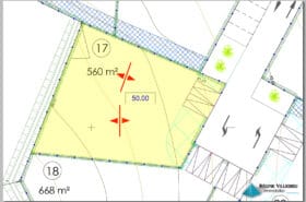 Terrain constructible en lotissement