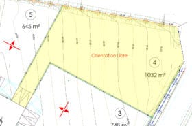 Terrain constructible en lotissement