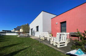 Maison contemporaine à toit plat