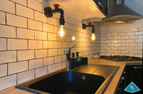 Maison de ville avec joli jardin