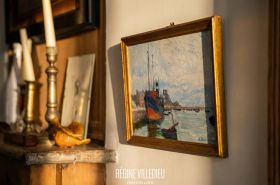 Maison de pêcheur sur le port de Barfleur