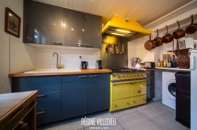 Maison de pêcheur sur le port de Barfleur