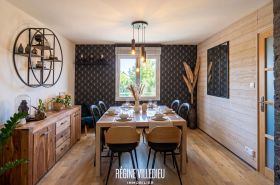 Maison avec garage et jardin