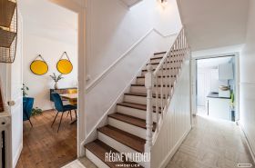 Maison de ville rénovée avec petit extérieur