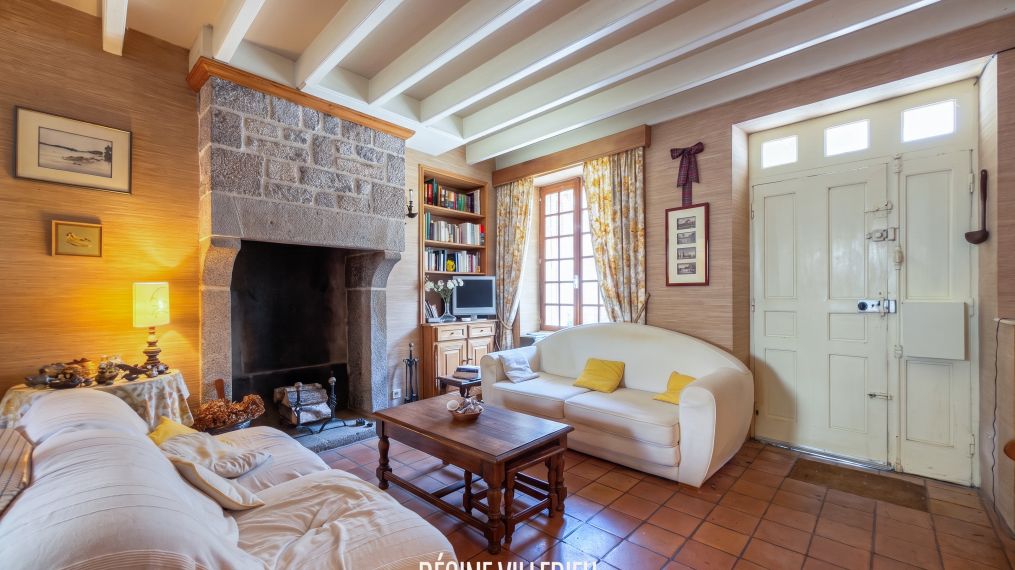 Maison de pêcheur avec terrasse proche du port de Barfleur